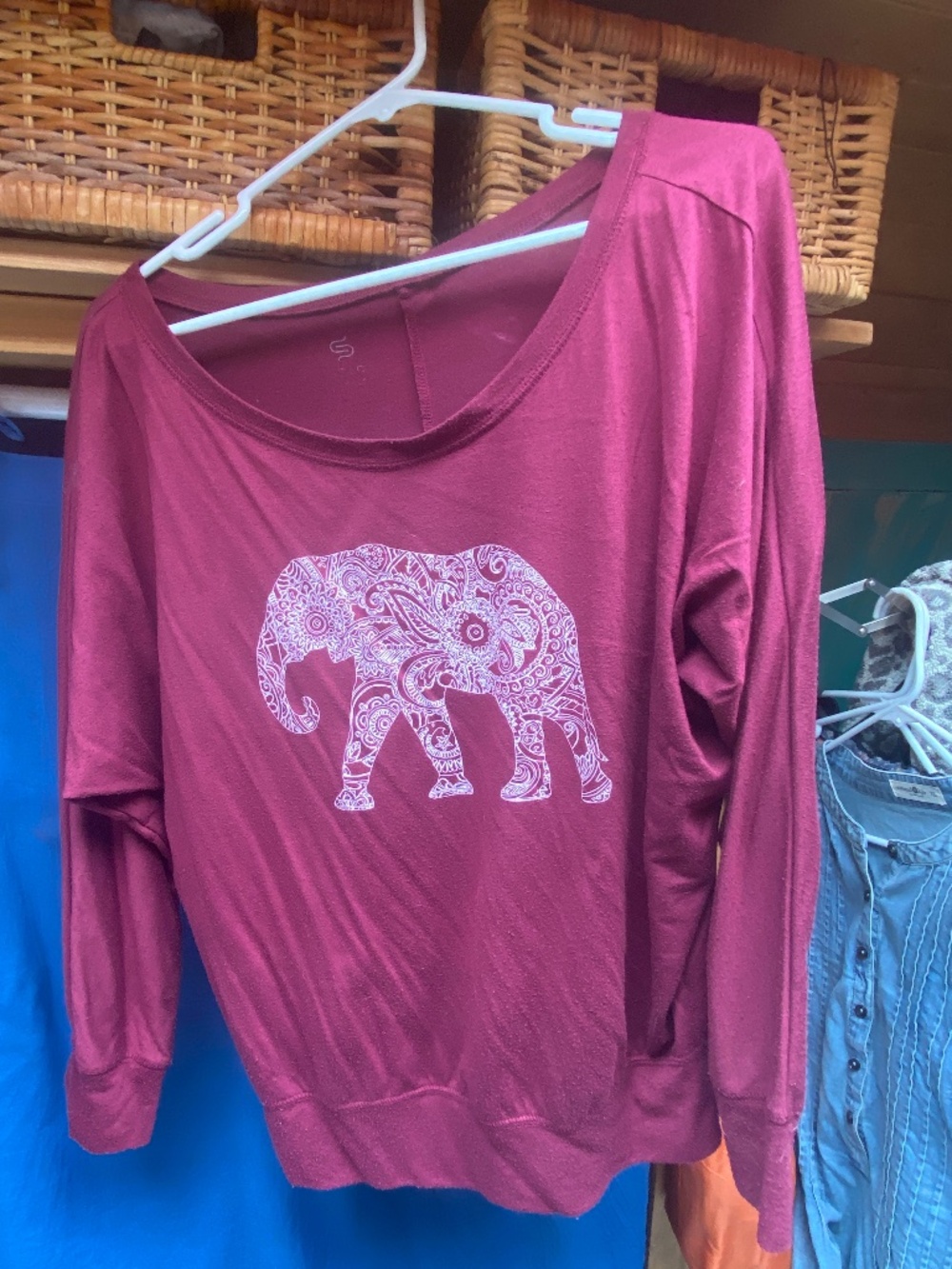 Yoga Top with Elephant